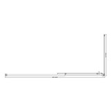 150mm Adjustable (2000x800mm) Single Door Corner Sliding Glass Shower Screen in Chrome