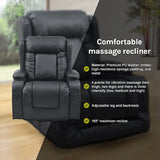Arm Chairs & Recliners: Lift Heated Leather Recliner Electric Massage Chair with USB port