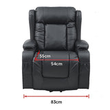 Arm Chairs & Recliners: Lift Heated Leather Recliner Electric Massage Chair with USB port