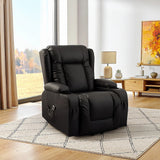 Arm Chairs & Recliners: Lift Heated Leather Recliner Electric Massage Chair with USB port