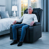 Arm Chairs & Recliners: Lift Heated Leather Recliner Electric Massage Chair with USB port
