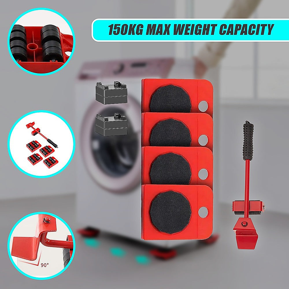 Utility Trolleys: 4 X All-purpose Dolly Plastic Heavy Duty Furniture Mover Slider Set