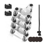 Utility Trolleys: 4 X All-purpose Dolly Metal Heavy Duty Furniture Mover Slider Set