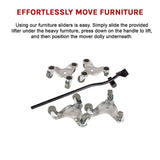 Utility Trolleys: 4 X All-purpose Dolly Metal Heavy Duty Furniture Mover Slider Set