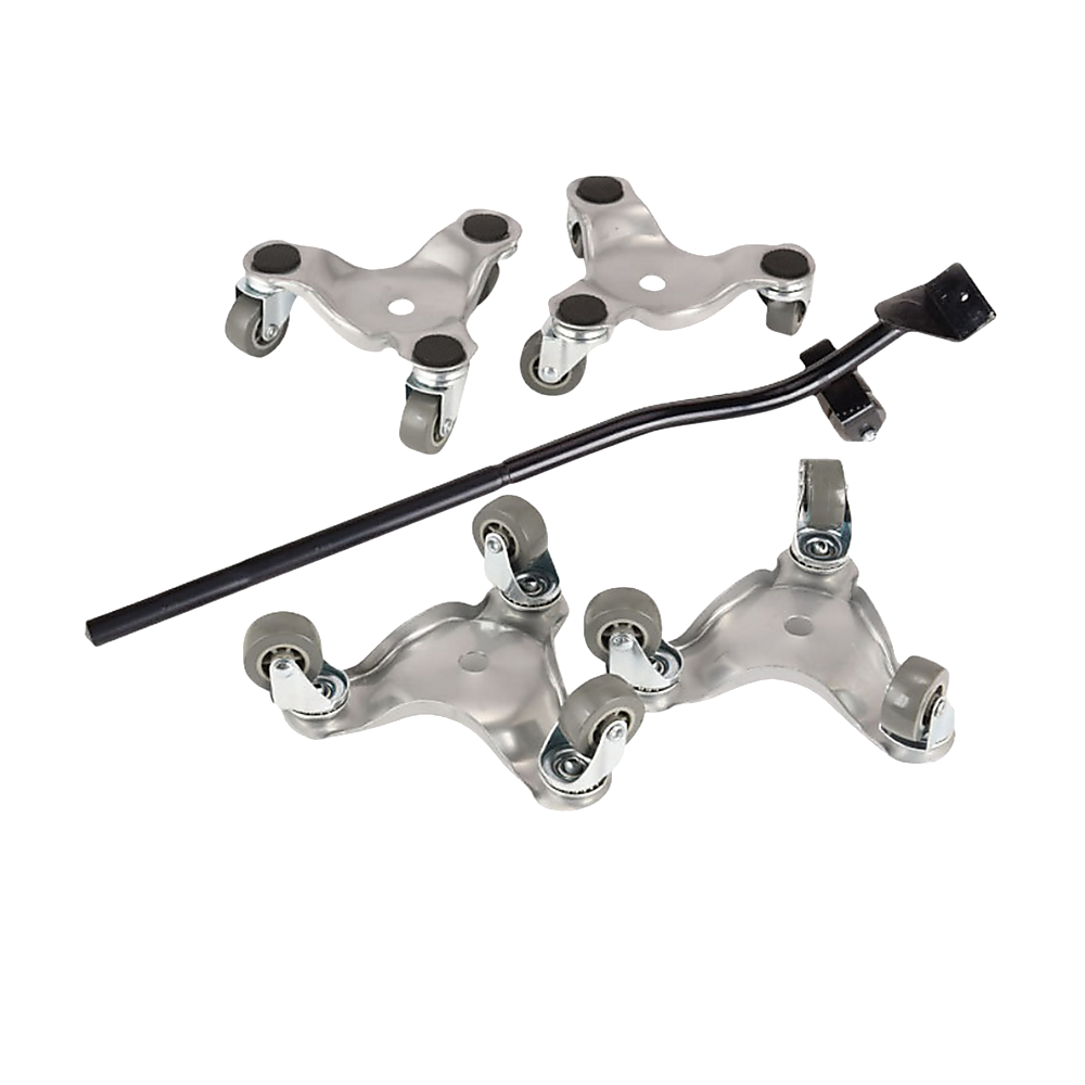 Utility Trolleys: 4 X All-purpose Dolly Metal Heavy Duty Furniture Mover Slider Set