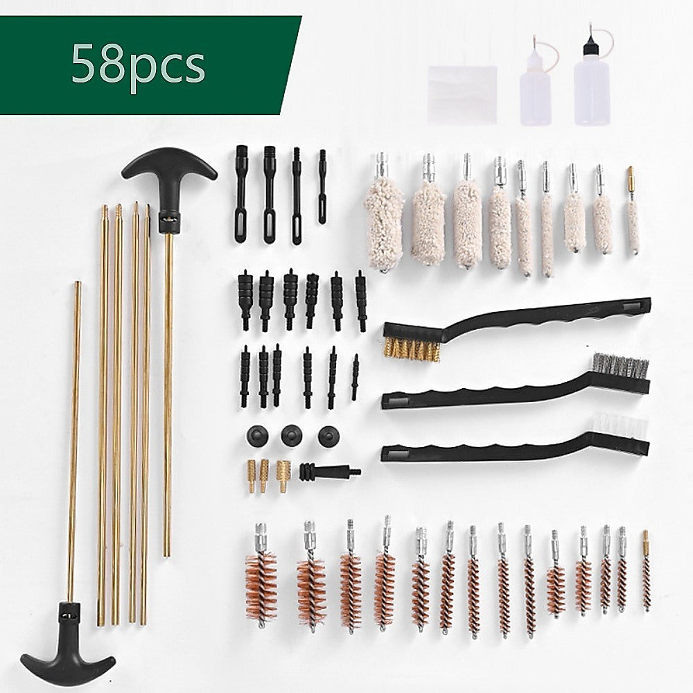Gardening Accessories: Universal Barrel All-purpose Gun Cleaning Kit for Rifle Pistol Shotgun Muzzleloader