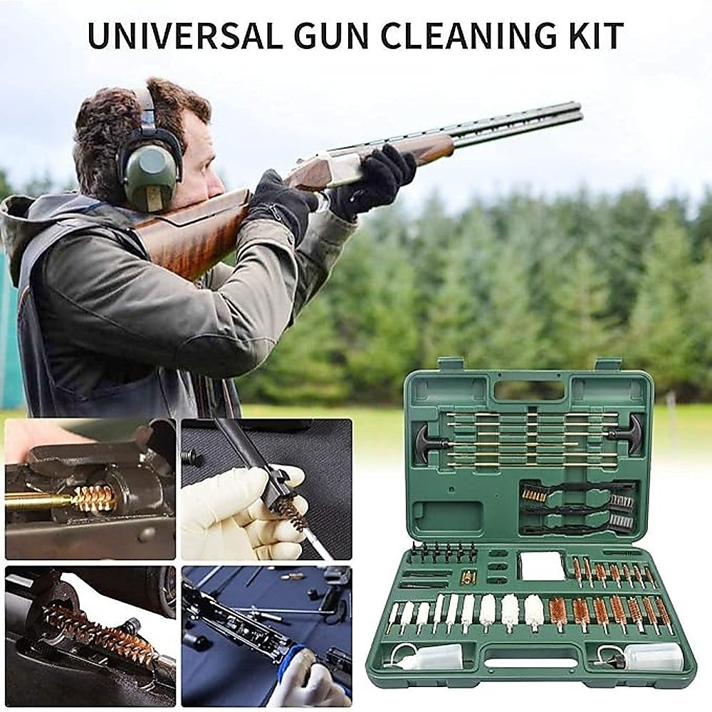 Gardening Accessories: Universal Barrel All-purpose Gun Cleaning Kit for Rifle Pistol Shotgun Muzzleloader