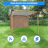 Canopies & Gazebos: Roof Pergola Gazebo Shed Matte Black Steel Brackets DIY Kits