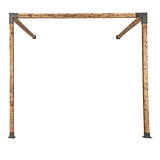 Canopies & Gazebos: Roof Pergola Gazebo Shed Matte Black Steel Brackets DIY Kits