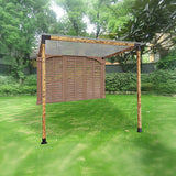 Canopies & Gazebos: Roof Pergola Gazebo Shed Matte Black Steel Brackets DIY Kits