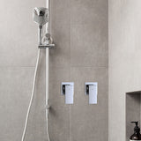 Bathroom Shower Bath Hot and Cold Square Mixer WATERMARK Certified in Chrome