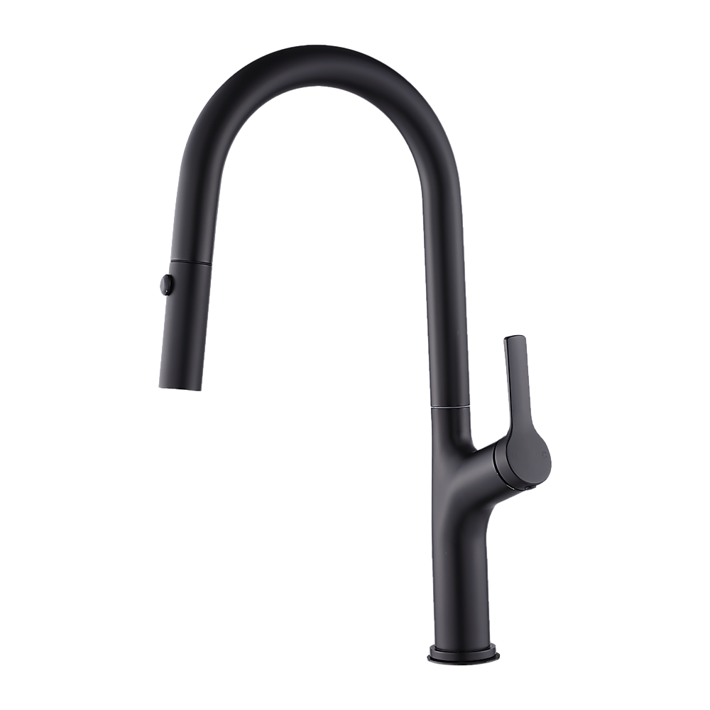 Tap & Sink Accessories: Kitchen Laundry Bathroom Basin Sink Pull Out Mixer Tap Faucet in Black