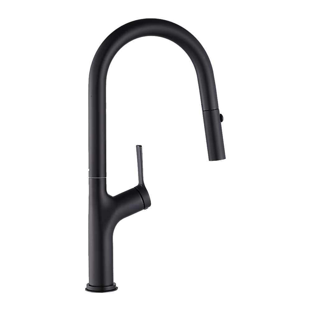 Tap & Sink Accessories: Kitchen Laundry Bathroom Basin Sink Pull Out Mixer Tap Faucet in Black