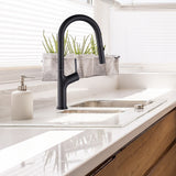 Tap & Sink Accessories: Kitchen Laundry Bathroom Basin Sink Pull Out Mixer Tap Faucet in Black