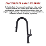 Tap & Sink Accessories: Kitchen Laundry Bathroom Basin Sink Pull Out Mixer Tap Faucet in Black