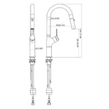 Tap & Sink Accessories: Kitchen Laundry Bathroom Basin Sink Pull Out Mixer Tap Faucet in Black