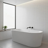 220mm Bath Spout in Matte Black Finish