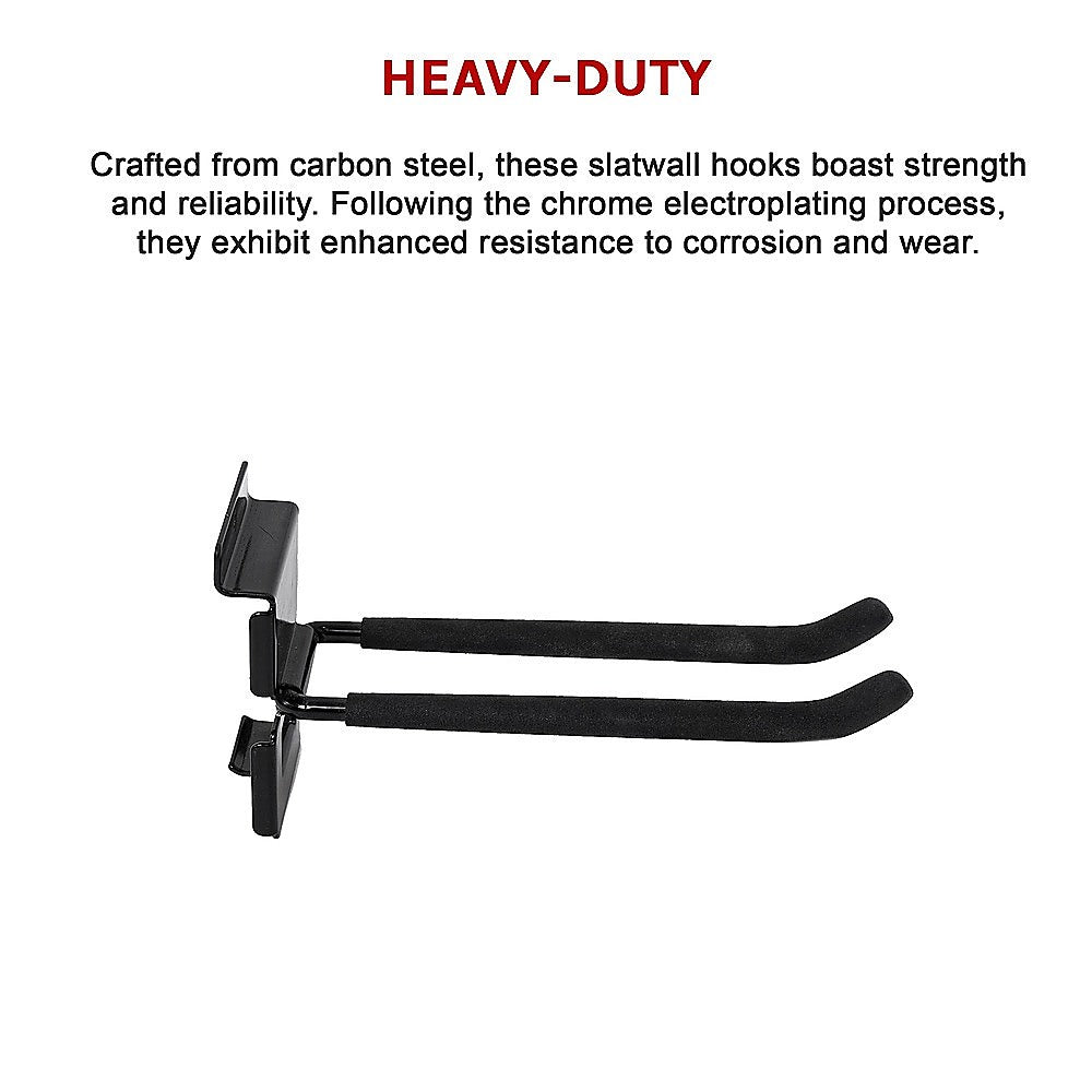 Masonry Tools: Garage Slatwall Retail Store Display Wall Mount Storage Double Hooks