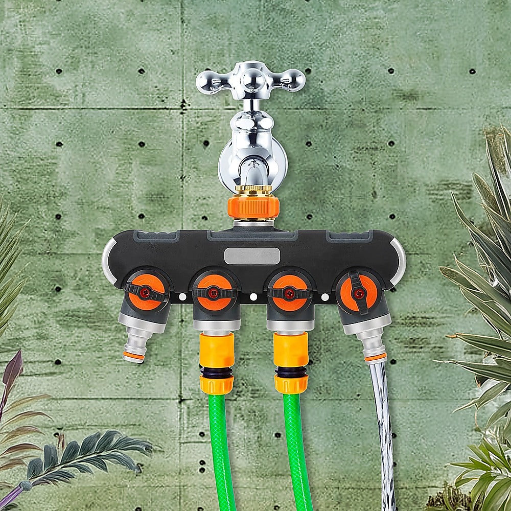 Gardening Accessories: 4-Way Water Distributor Garden Irrigation