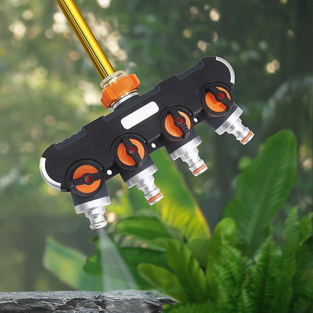 Gardening Accessories: 4-Way Water Distributor Garden Irrigation