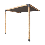 Canopies & Gazebos: Roof Pergola Gazebo Shed Matte Black Steel Brackets and Black Screen DIY Kits