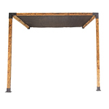Canopies & Gazebos: Roof Pergola Gazebo Shed Matte Black Steel Brackets and Black Screen DIY Kits