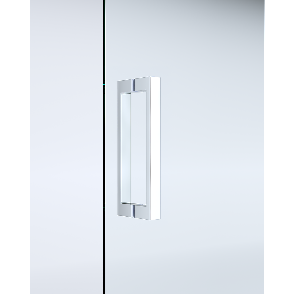 Shower Heads & Screens: 40mm Adjustable Contemporary Corner Sliding Chrome Shower Screen 86x92cm