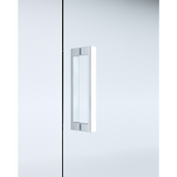 Shower Heads & Screens: 40mm Adjustable Contemporary Corner Sliding Chrome Shower Screen 86x92cm