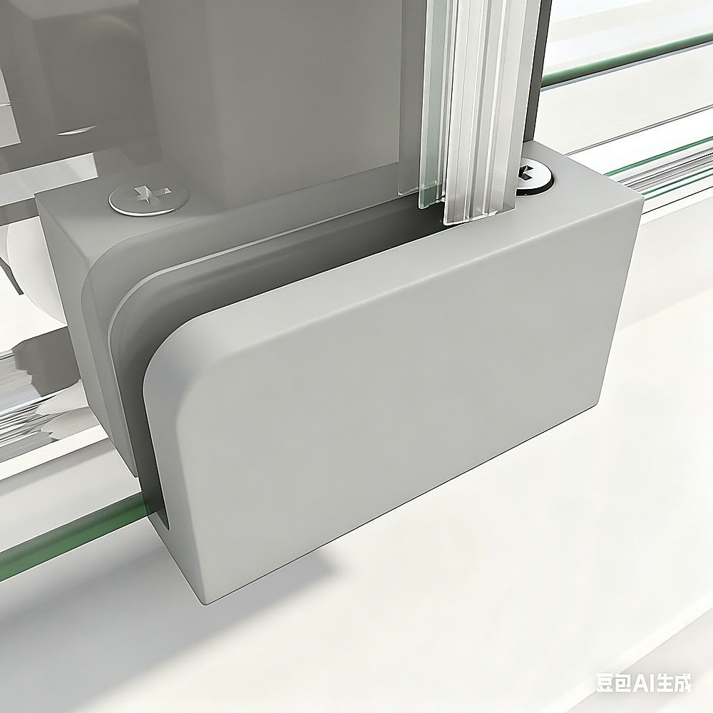 Shower Heads & Screens: 40mm Adjustable Contemporary Corner Sliding Chrome Shower Screen 86x92cm
