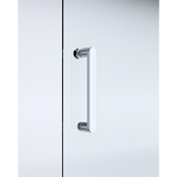 Shower Heads & Screens: 40mm Adjustable Contemporary Corner Sliding Chrome Shower Screen 120x92cm