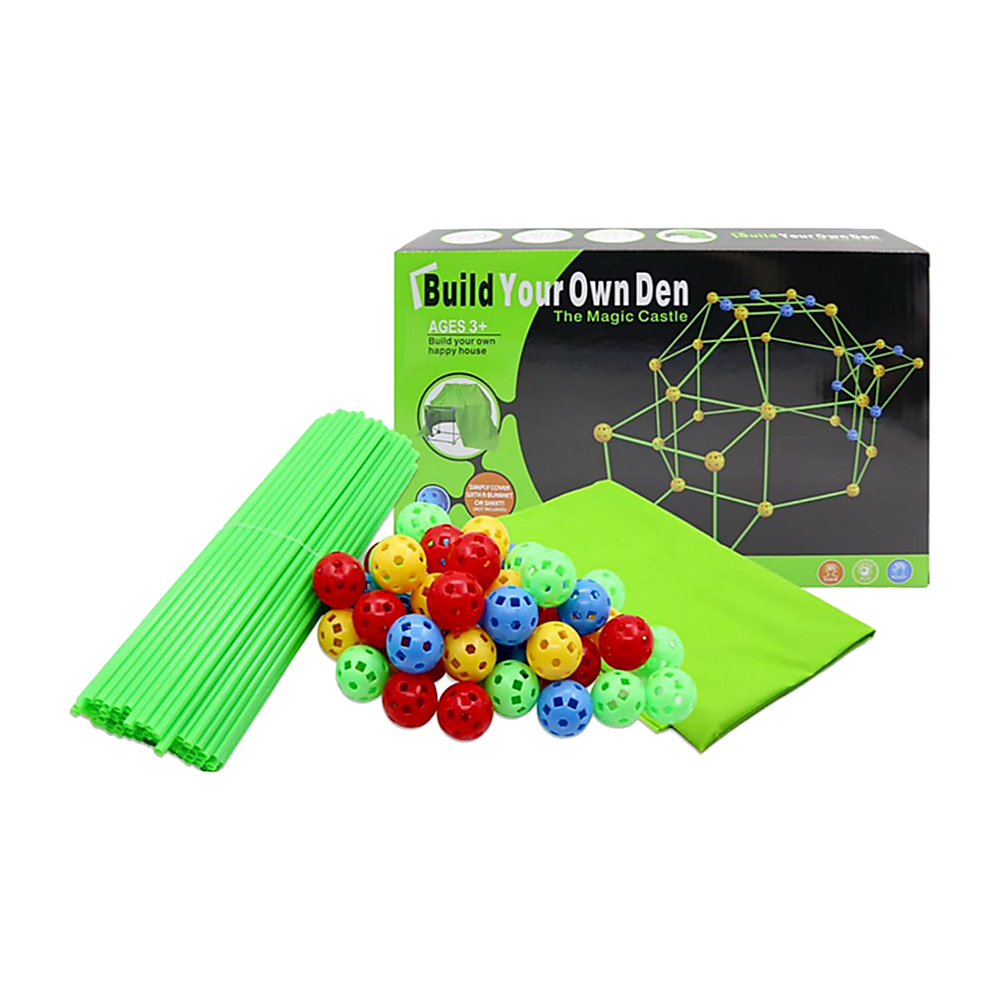 Activity Toys: 217pcs Kids Construction Fort Building Kit Castles 3D Play House Tent Toys
