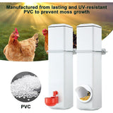 Pet Grooming Supplies: Chicken Bird Feeder Water Dispenser Automatic Waterer Poultry Food Drinker 4L
