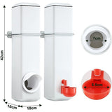 Pet Grooming Supplies: Chicken Bird Feeder Water Dispenser Automatic Waterer Poultry Food Drinker 4L