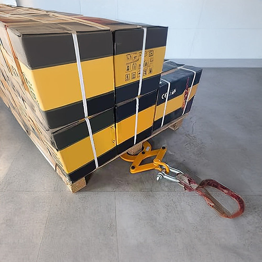 Masonry Tools: Steel Single Scissor Pallet Puller Clamp 1 Ton Capacity Pallet Grabber