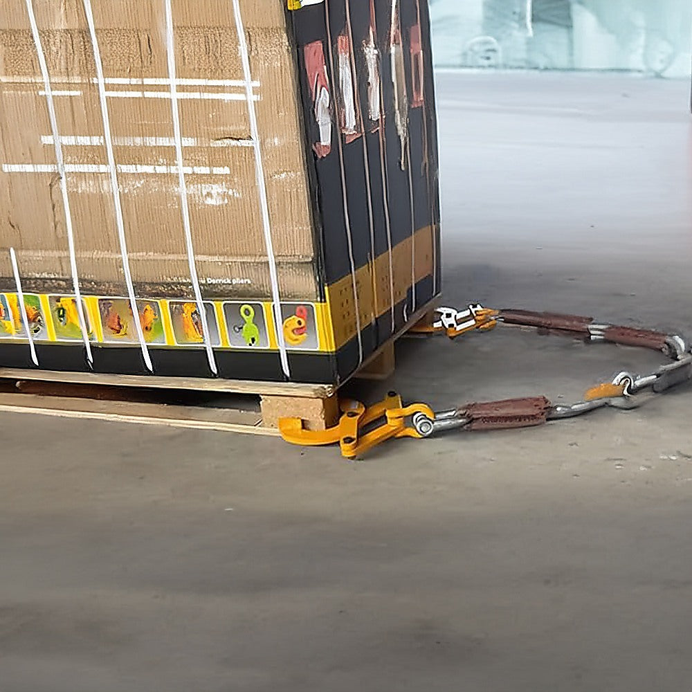 Masonry Tools: Steel Single Scissor Pallet Puller Clamp 1 Ton Capacity Pallet Grabber