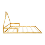 Beds & Bed Frames: Pine Wood Floor Bed House Frame for Kids and Toddlers