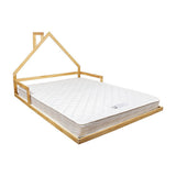 Beds & Bed Frames: Pine Wood Floor Bed House Frame for Kids and Toddlers