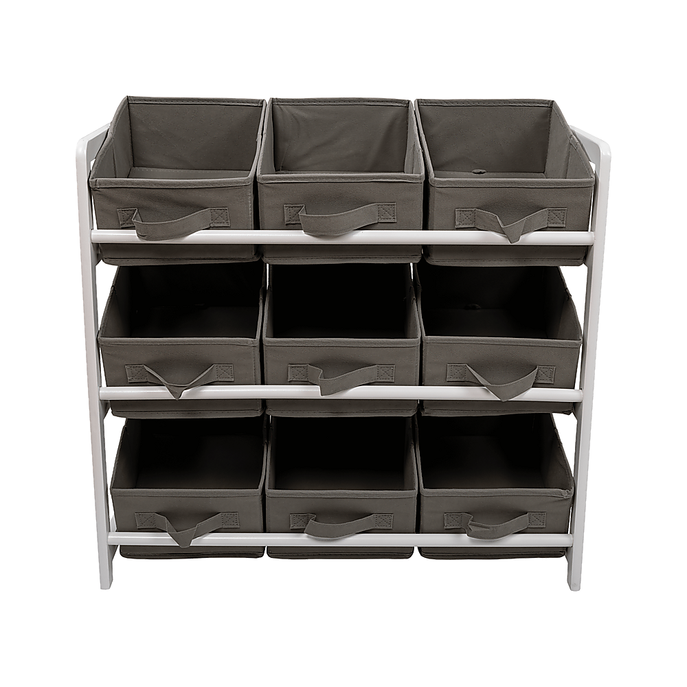 Storage Boxes: Kids Toy Box Storage Unit Drawers Childrens Bedroom Shelf Baby Nursery Furniture Grey