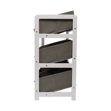 Storage Boxes: Kids Toy Box Storage Unit Drawers Childrens Bedroom Shelf Baby Nursery Furniture Grey