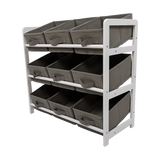 Storage Boxes: Kids Toy Box Storage Unit Drawers Childrens Bedroom Shelf Baby Nursery Furniture Grey
