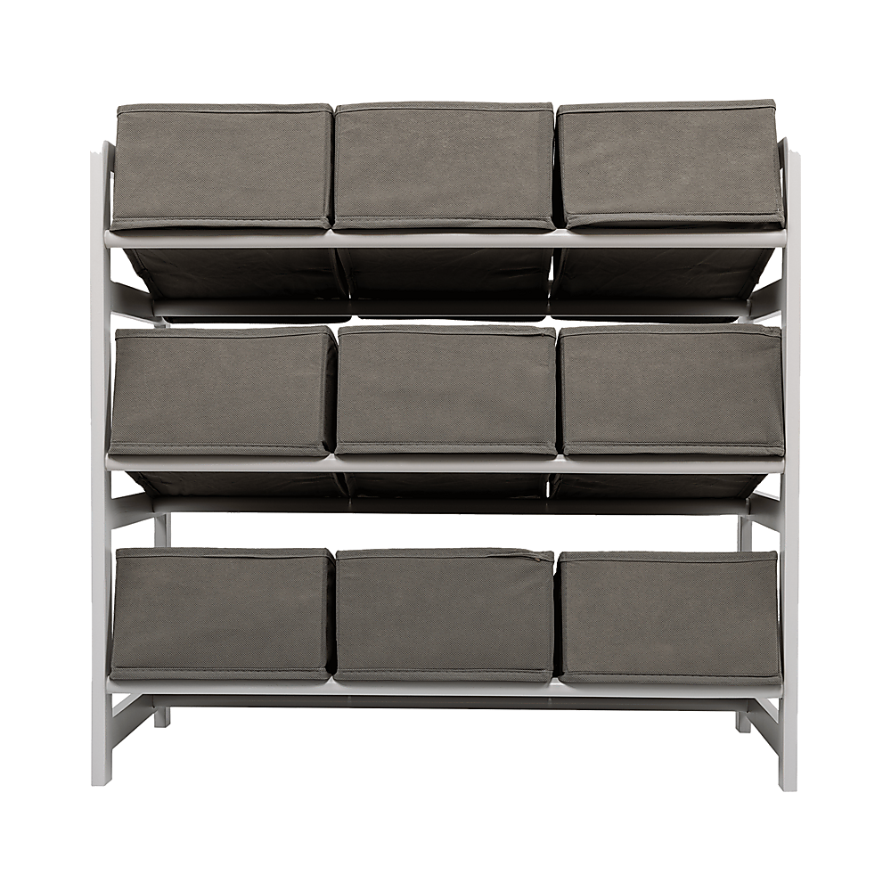 Storage Boxes: Kids Toy Box Storage Unit Drawers Childrens Bedroom Shelf Baby Nursery Furniture Grey