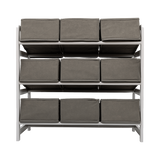 Storage Boxes: Kids Toy Box Storage Unit Drawers Childrens Bedroom Shelf Baby Nursery Furniture Grey