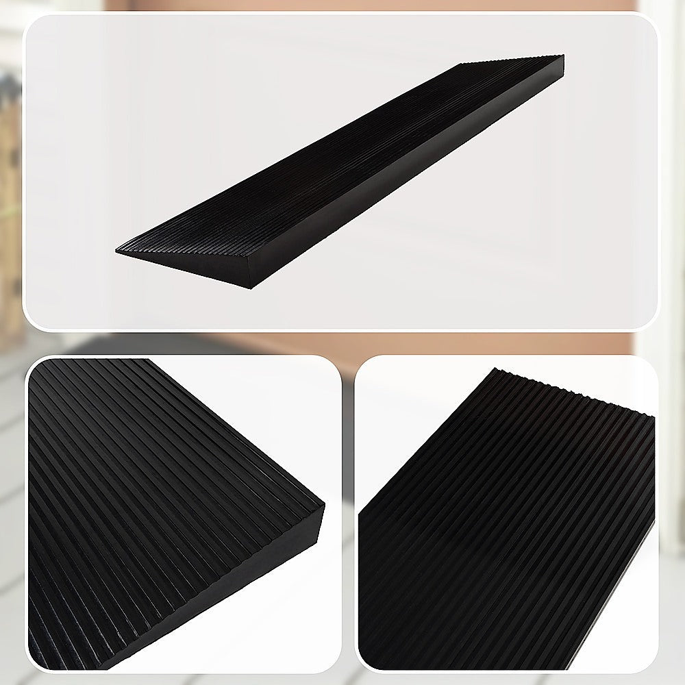 Masonry Tools: Cuttable Threshold Ramp Rubber Wheelchair Ramp Solid 4 cm Rise 90 cm Wide