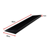 Masonry Tools: Cuttable Threshold Ramp Rubber Wheelchair Ramp Solid 4 cm Rise 90 cm Wide