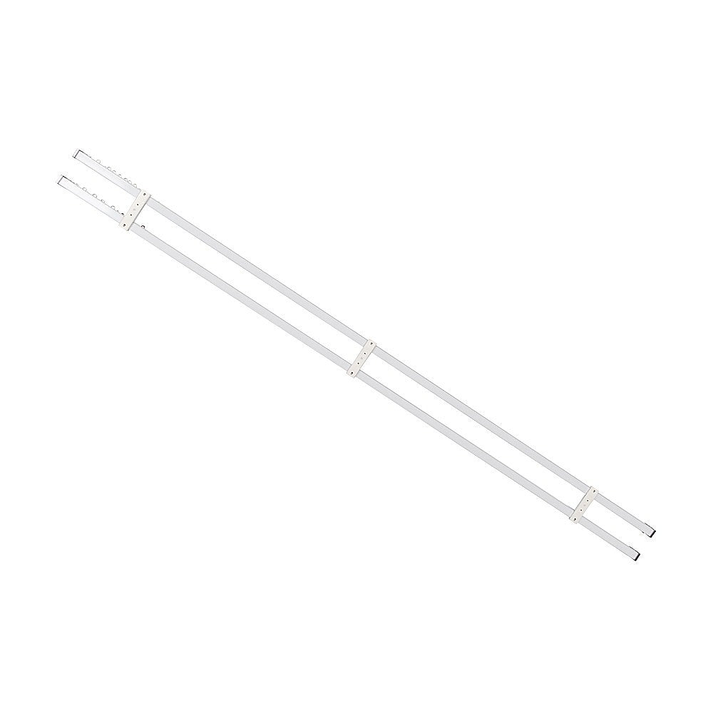 Curtain Accessories: 1.5m Double Curtain Tracks Aluminium Rail & Brackets For Both Curtain and Sheer with ceiling and wall accessories
