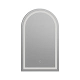 Mirrors: Arched LED Wall Mirror Bathroom Mirrors Makeup Anti-fog 600mm x 1000mm
