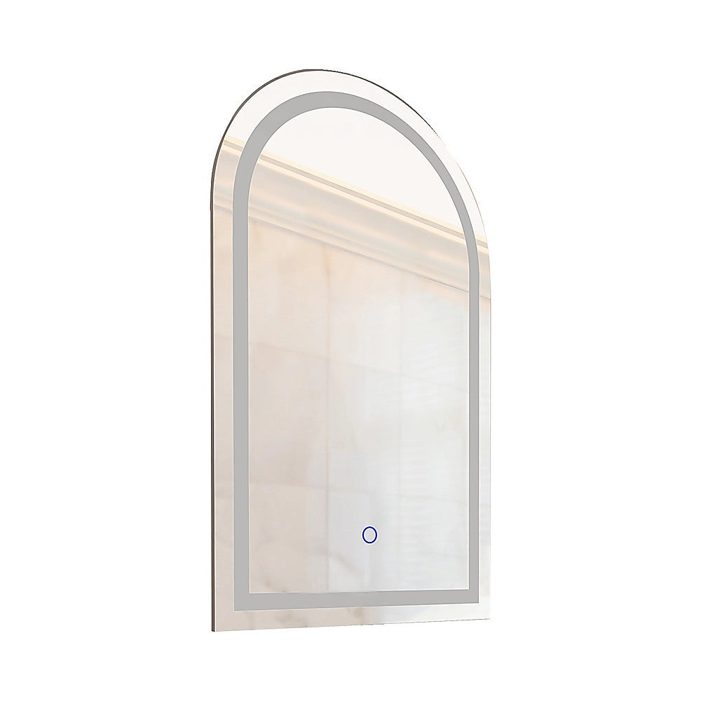 Mirrors: Arched LED Wall Mirror Bathroom Mirrors Makeup Anti-fog 600mm x 1000mm
