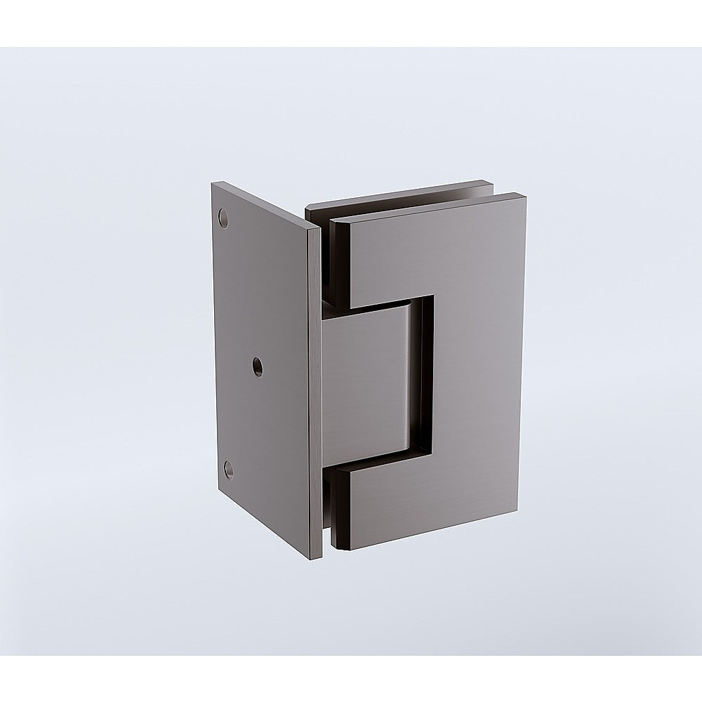 Shower Heads & Screens: 70cm Frameless Swing Bath Screen  Brushed Gunmetal Hardware with Stainless steel hinge for Modern Bathrooms