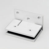 90cm Frameless Swing Bath Panel with White Hardware
