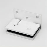 70cm Frameless Swing Bath Screen with White Hardware